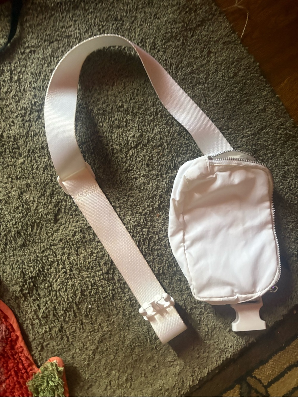 Girls Pale Pink Crossbody Belt Bag with Adjustable Strap